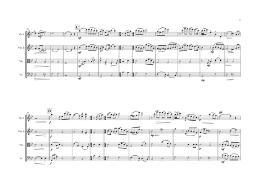 Cinema Paradiso String Quartet scores gallery preview page 3