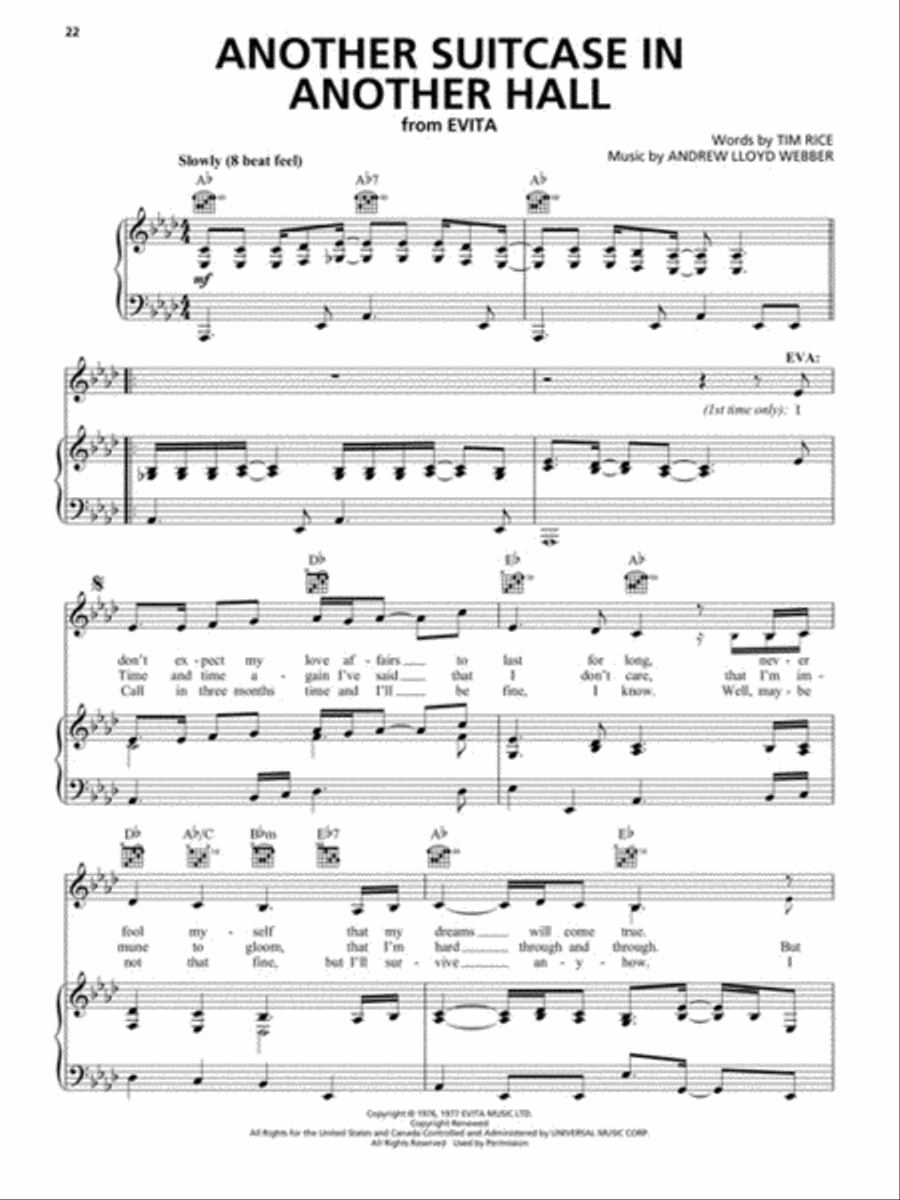 Andrew Lloyd Webber - Unmasked: The Platinum Collection Piano, Vocal, Guitar scores gallery preview page 5