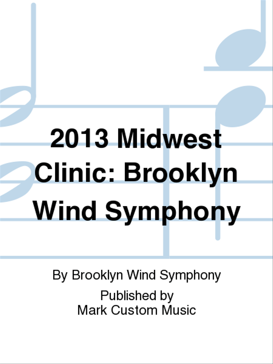 2013 Midwest Clinic: Brooklyn Wind Symphony Concert Band scores gallery preview page 1
