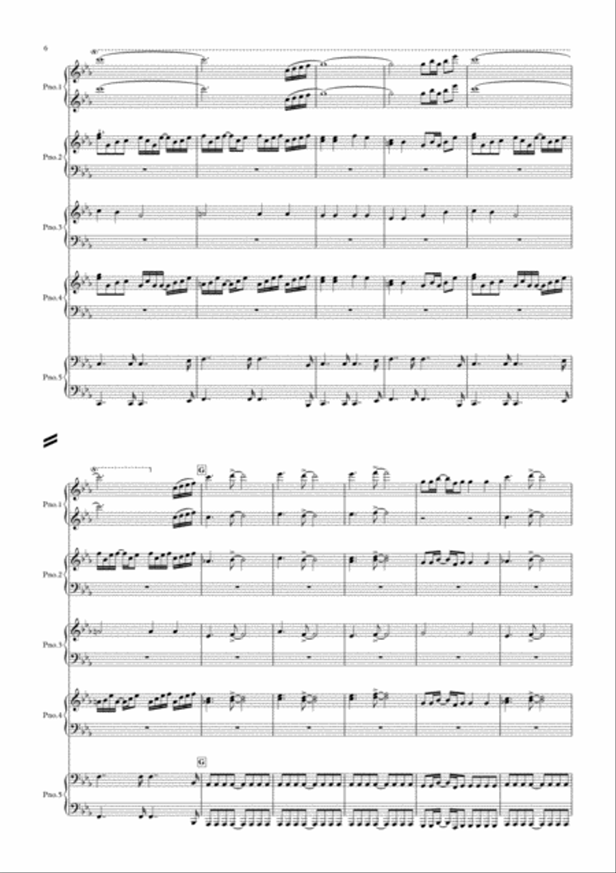 Beethoven Rocks - Theme from Beethoven's 5th Symphony Small Ensemble scores gallery preview page 6