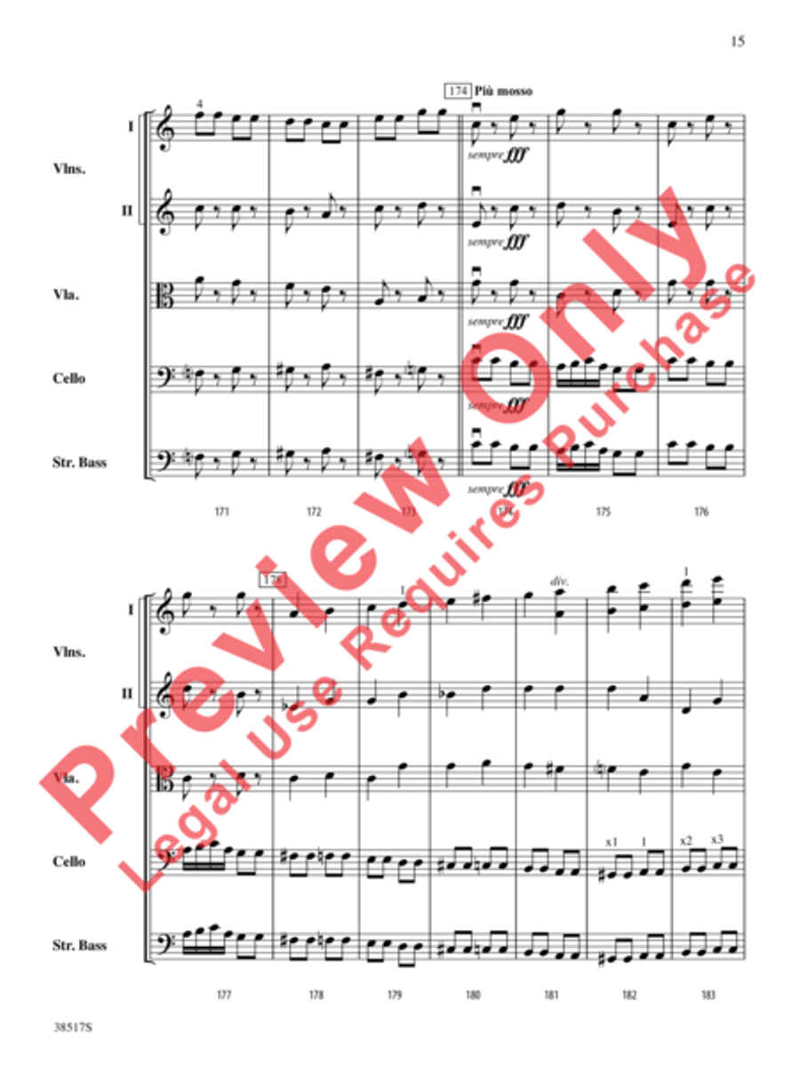 Serenade for Strings String Orchestra scores gallery preview page 8