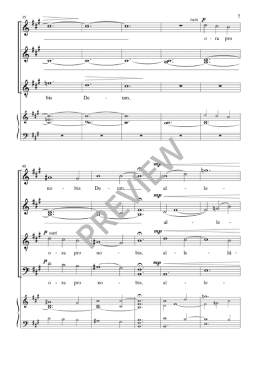 Regina caeli Divisi scores gallery preview page 7