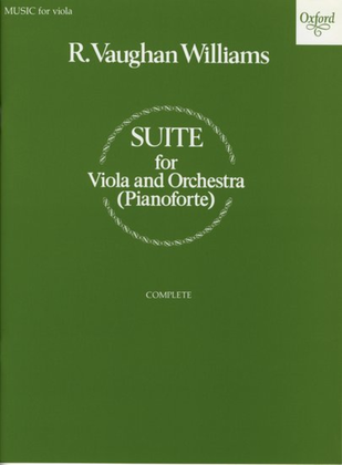 Book cover for Suite for viola and orchestra (pianoforte)