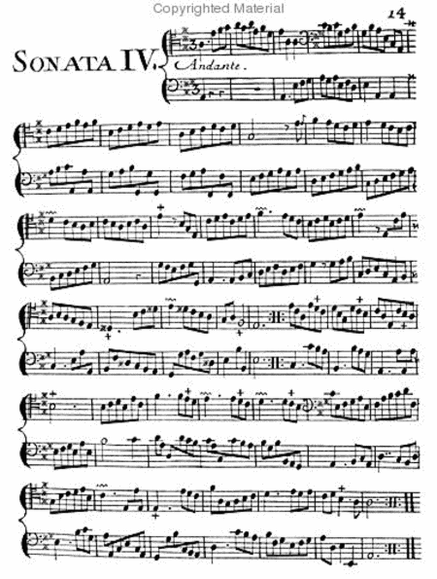 Six sonatas for two cellos, viols or bassoons