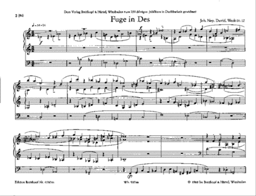 12 Organ Fugues through all the Keys Werk 66 Organ scores gallery preview page 2