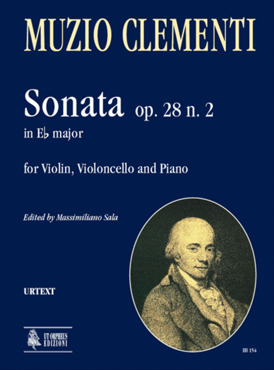 Sonata Op. 28 No. 2 in E flat Major for Violin, Violoncello and Piano Piano Trio scores gallery preview page 1