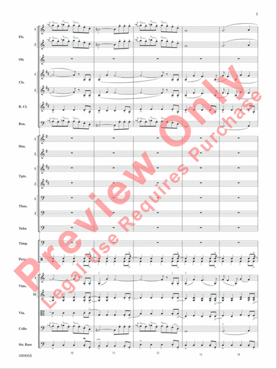 Blue Tango Full Orchestra scores gallery preview page 6