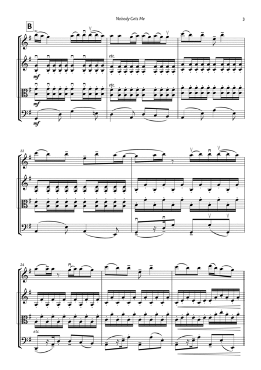 Nobody Gets Me String Trio scores gallery preview page 3