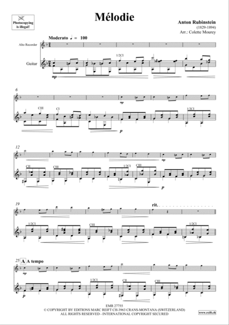 Melodie Alto Recorder scores gallery preview page 4