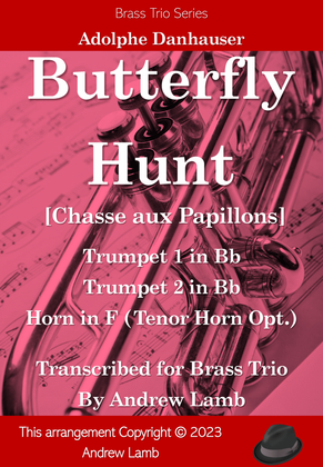 Book cover for Butterfly Hunt (for Brass Trio)