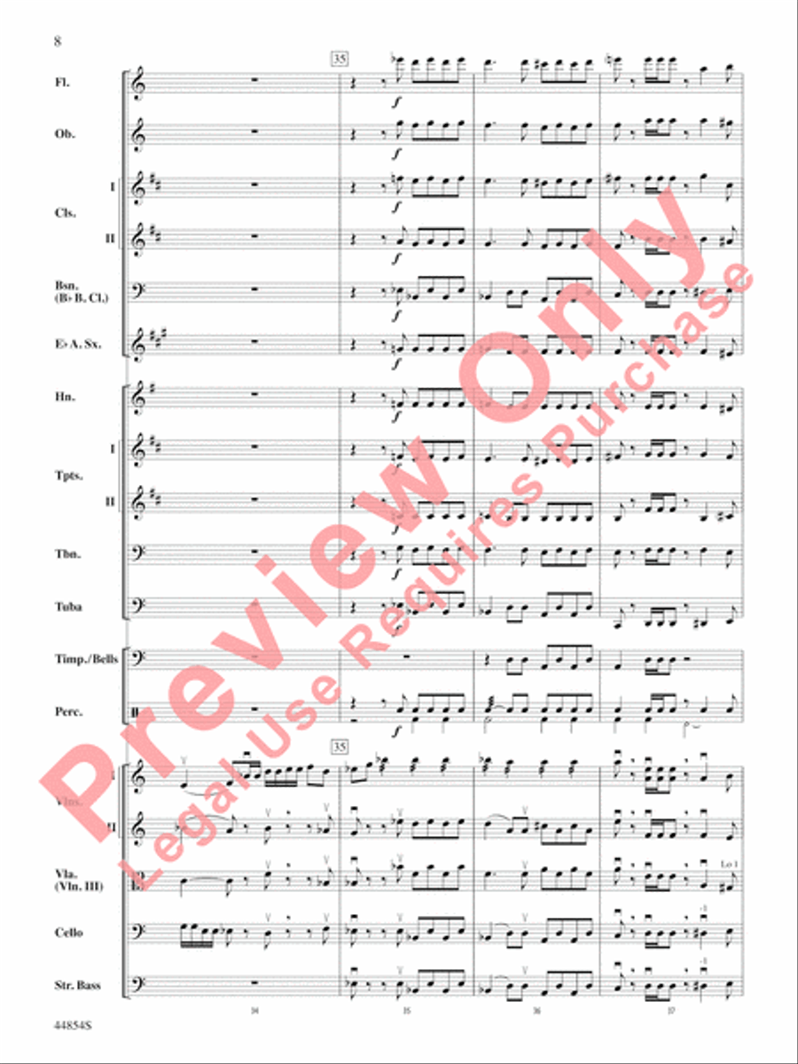 Romeo and Juliet Overture Full Orchestra scores gallery preview page 9