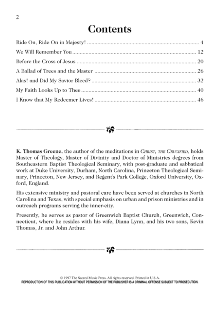 Christ the Crucified 3-Part scores gallery preview page 4