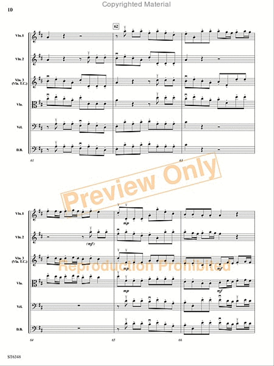 Grave and Allegro String Orchestra scores gallery preview page 11