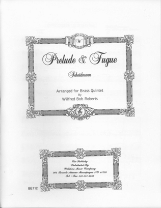Book cover for Prelude & Fugue (Wilfred Bob Roberts)