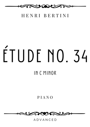 Book cover for Bertini - Etude No. 34 in C minor - Advanced