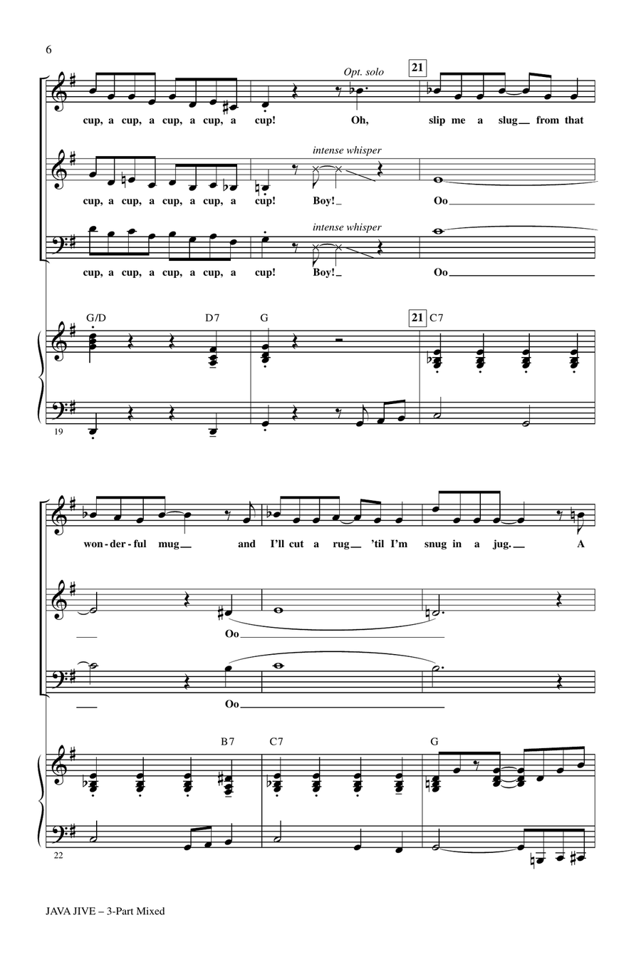 Java Jive (arr. Kirby Shaw) 3-Part scores gallery preview page 4