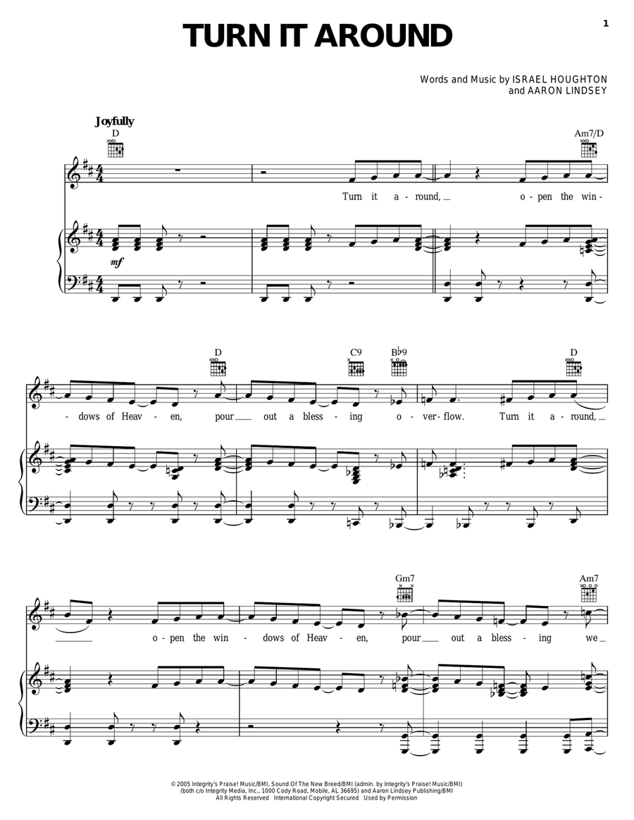 Turn It Around Acoustic Guitar scores gallery preview page 1
