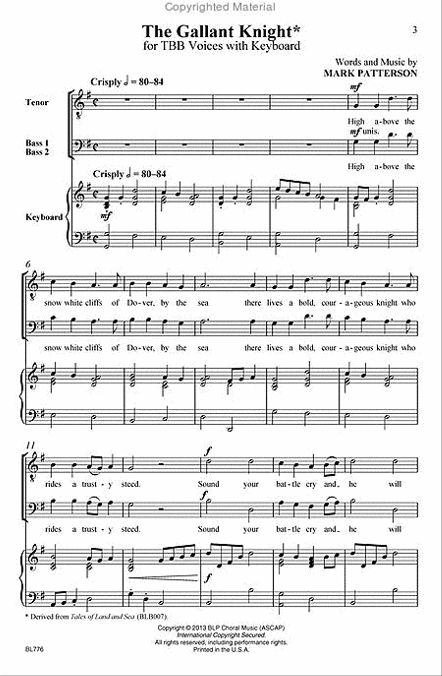 The Gallant Knight The Gallant Knight 3-Part scores gallery preview page 2
