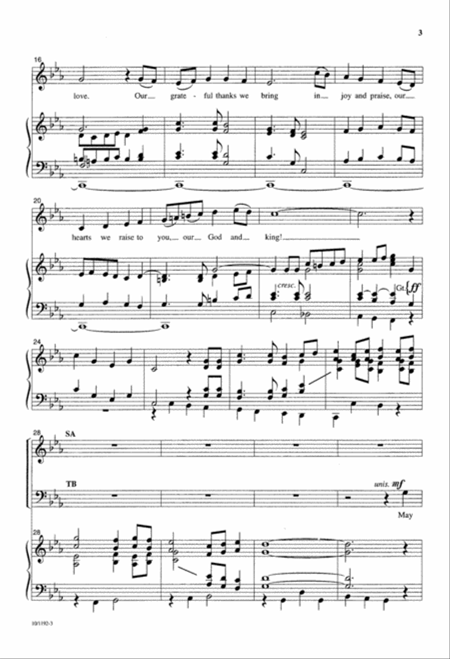 Before You, Lord, We Bow 4-Part scores gallery preview page 3