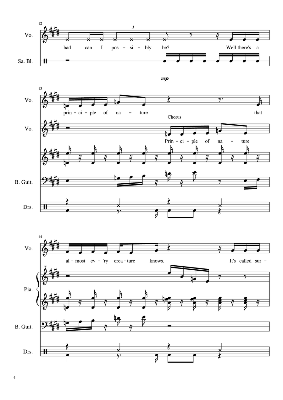 How Bad Can I Be Choir scores gallery preview page 4