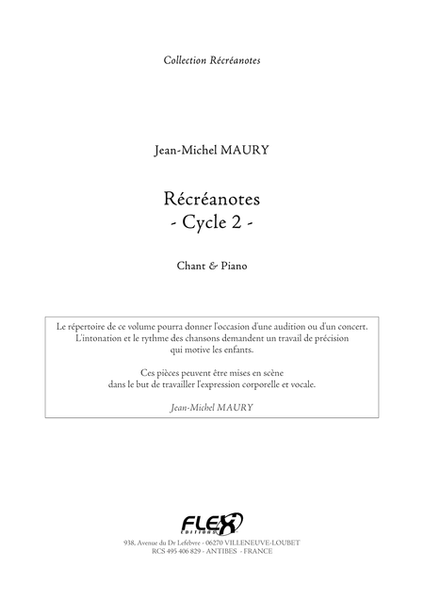 Recreanotes - Cycle 2 - Children's Choir & Piano image number null