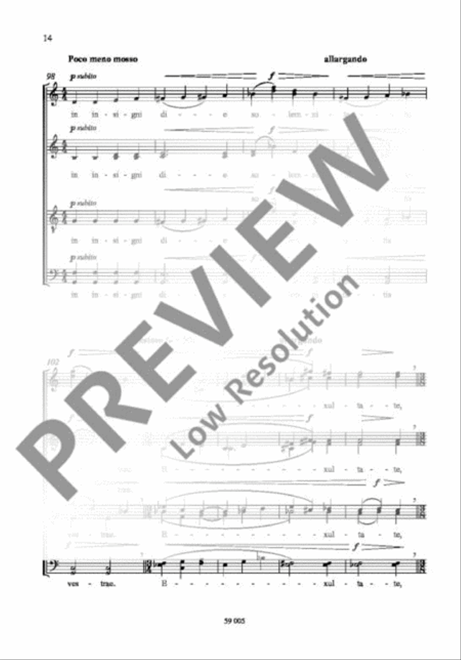 Exultate Deo SSAATTBB scores gallery preview page 15