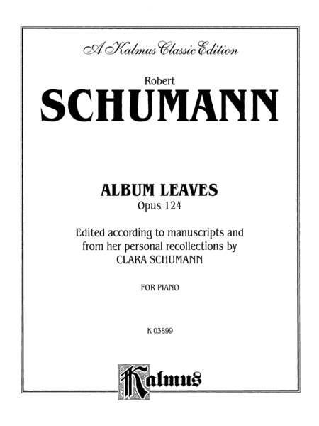 Album Leaves (Albumblätter), Op. 124