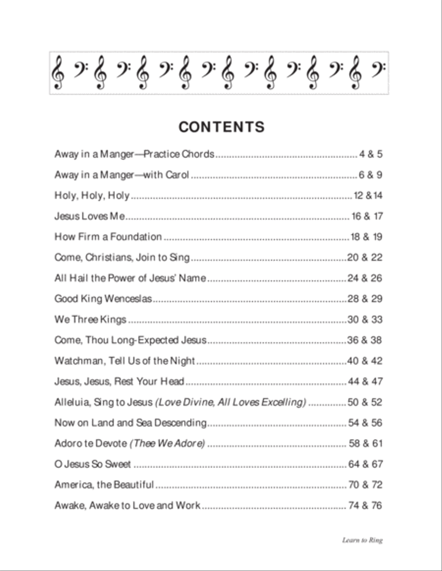 Learn to Ring 3-Octaves scores gallery preview page 6