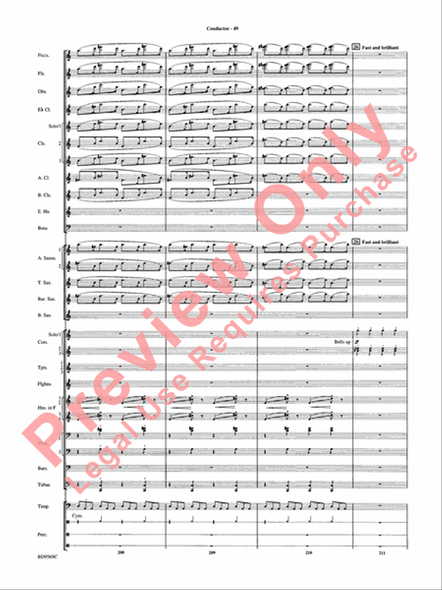 Jericho Concert Band scores gallery preview page 54