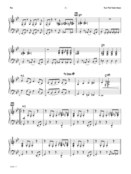 Play That Funky Music: Piano Accompaniment