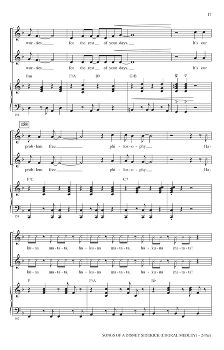 Songs of a Disney Sidekick (Choral Medley)