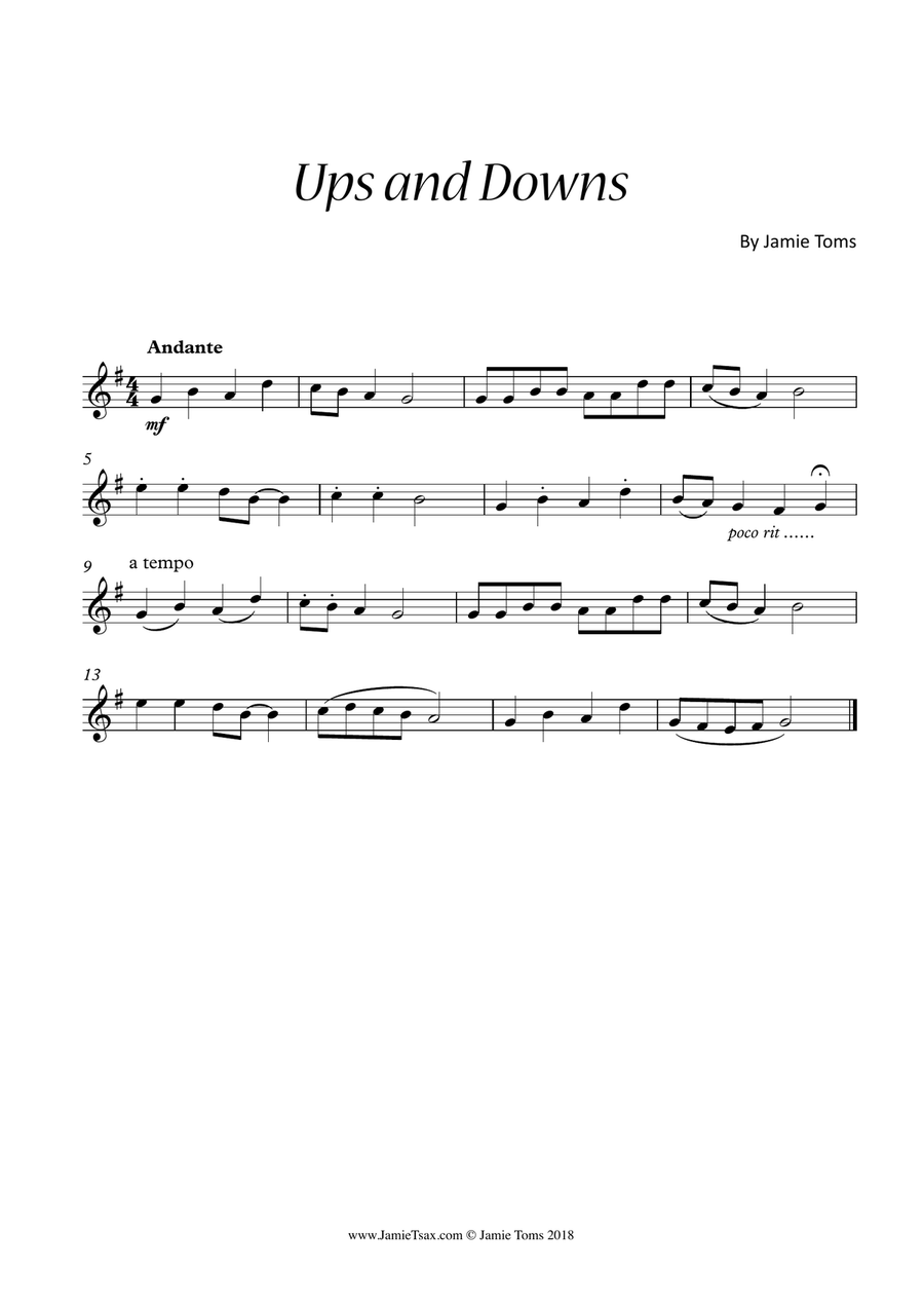 10 Beginner Saxophone Studies Alto Saxophone scores gallery preview page 3