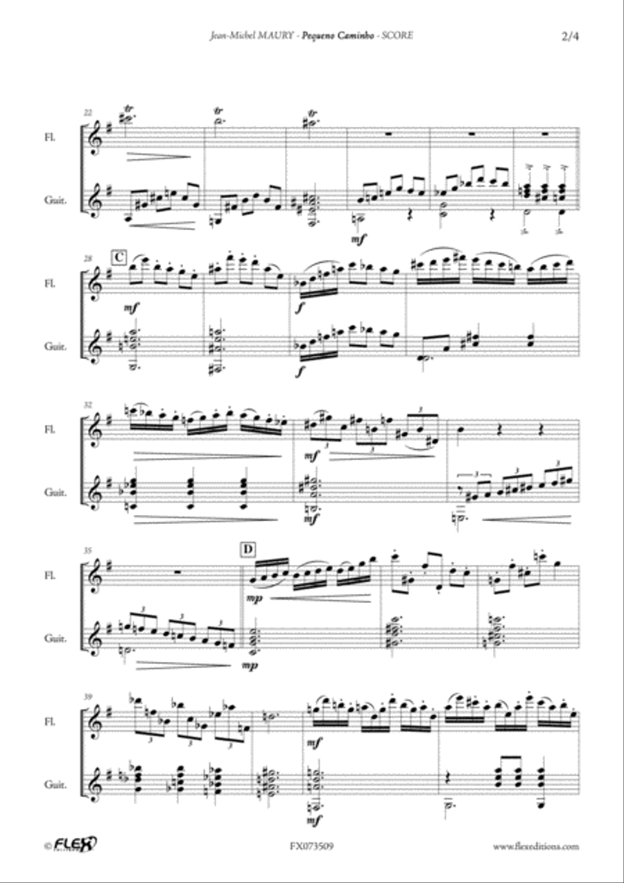 Pequeno Caminho Flute scores gallery preview page 3