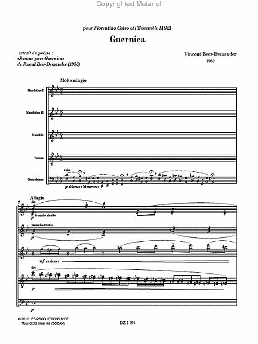 Guernica Guernica Orchestra scores gallery preview page 2