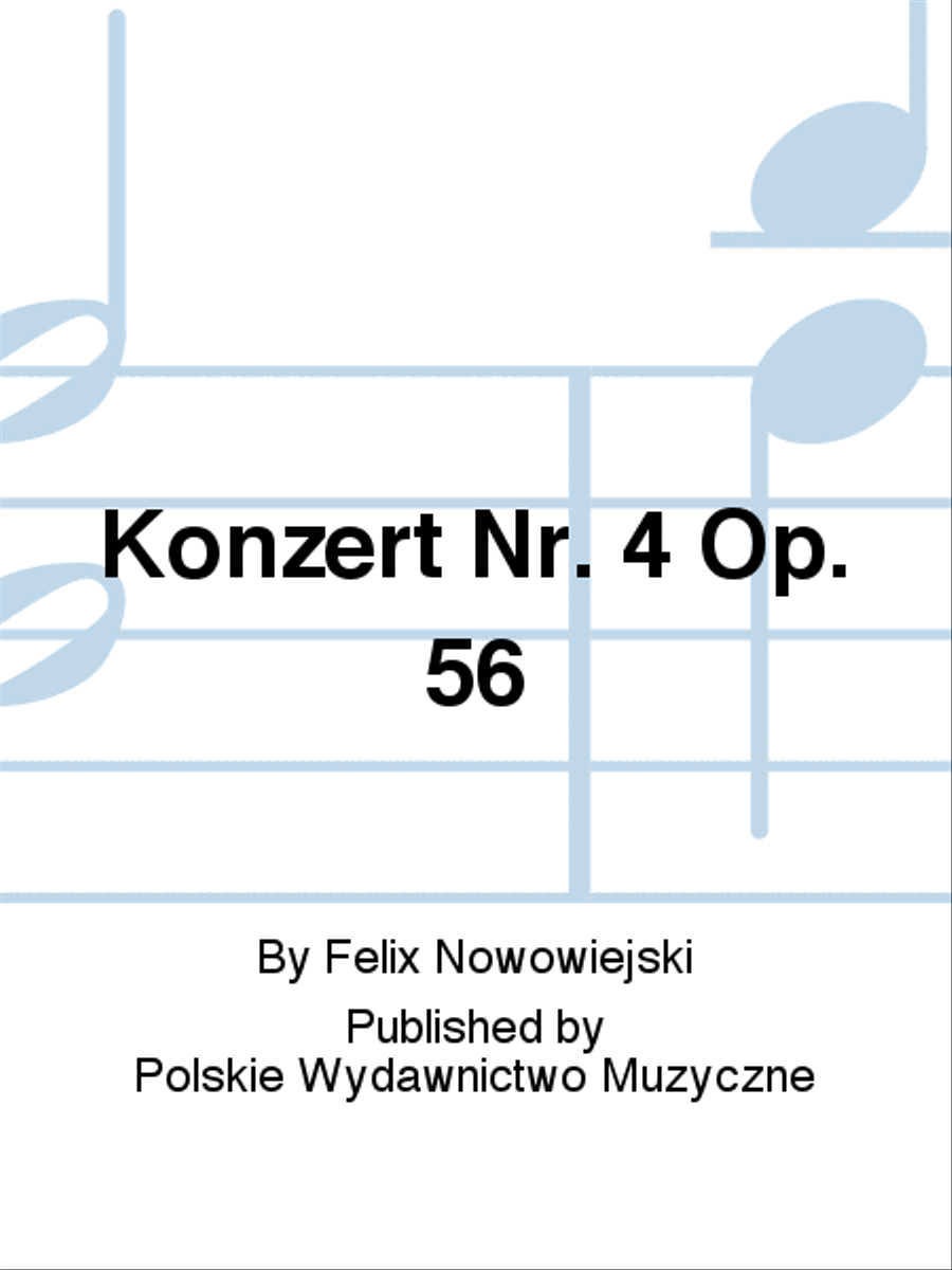 Konzert Nr. 4 Op. 56 Organ scores gallery preview page 1