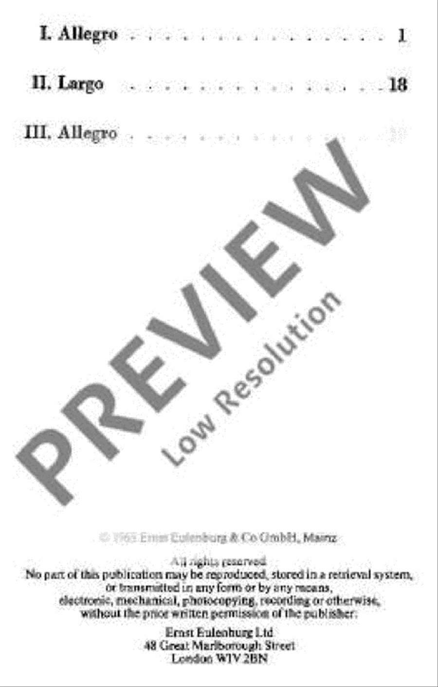 Concerto C major Trumpet Duet scores gallery preview page 3