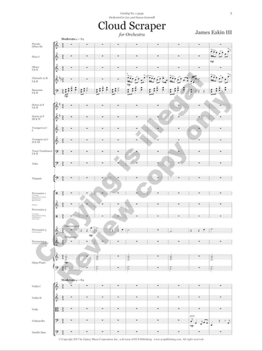 Cloud Scraper Full Orchestra scores gallery preview page 16