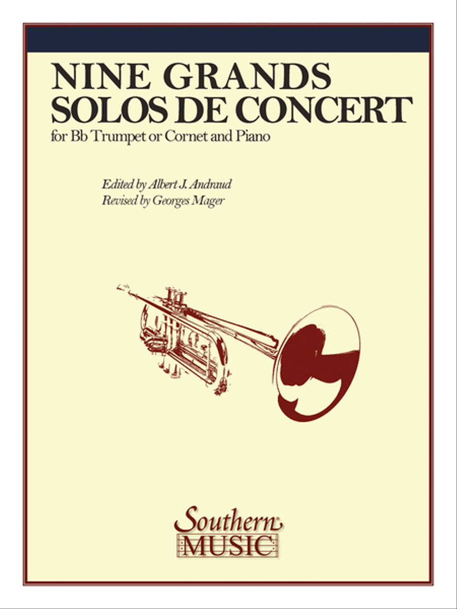Nine Grand Solos De Concert Trumpet Solo scores gallery preview page 1