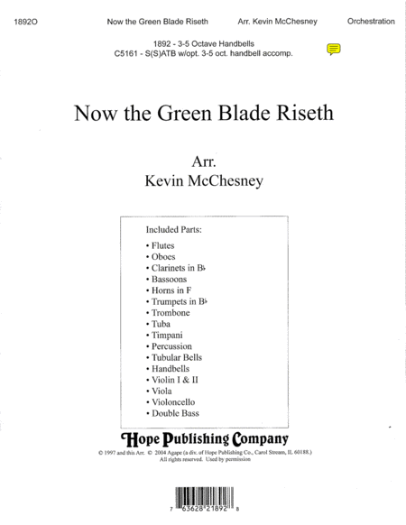 Now the Green Blade Riseth (Sing We Now of Christmas)