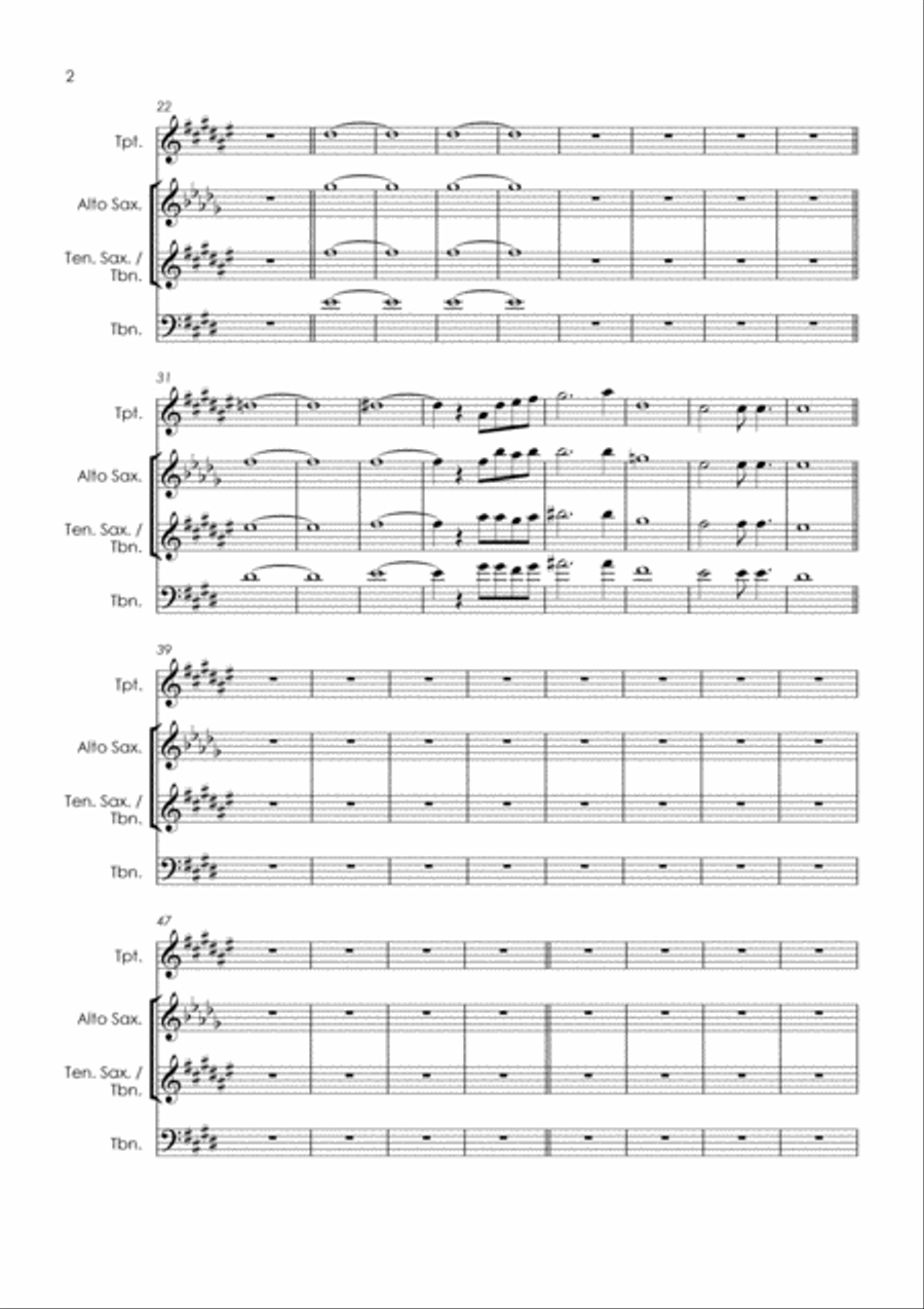 Dancing In The Street Tenor Saxophone scores gallery preview page 4