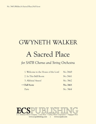 Book cover for A Sacred Place (Full Score)