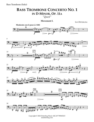 Book cover for Bass Trombone Concerto No. 1 in D-Minor