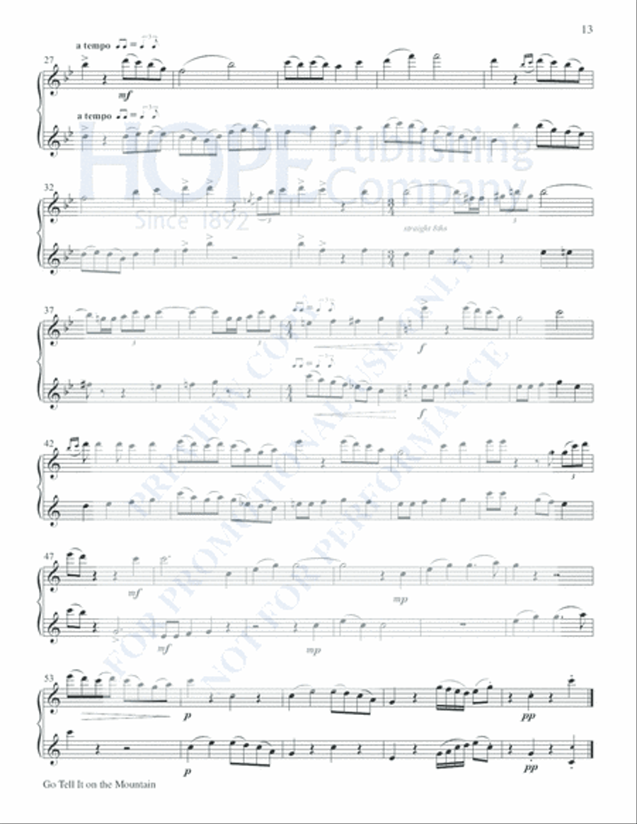 Soaring Spirits Flute Duet scores gallery preview page 18