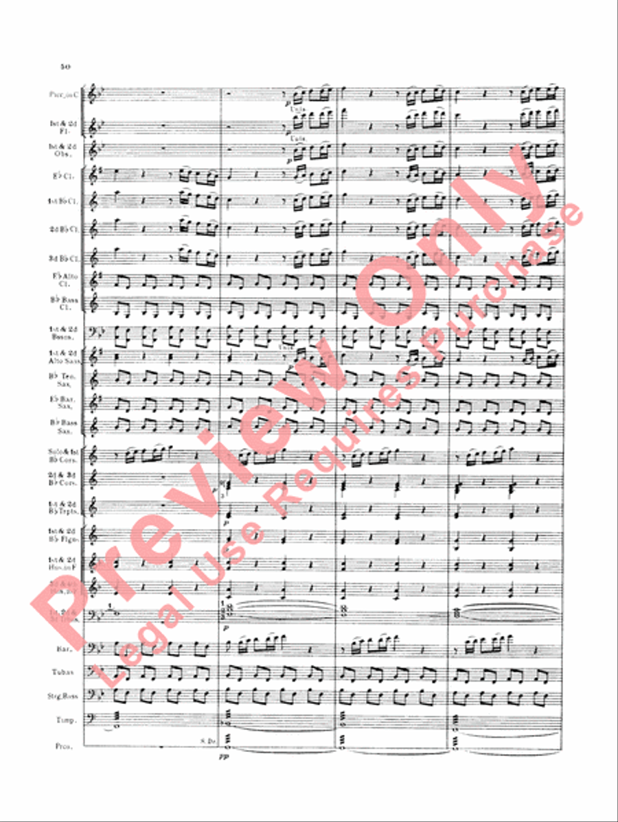 Italian in Algiers (Overture) Concert Band scores gallery preview page 53
