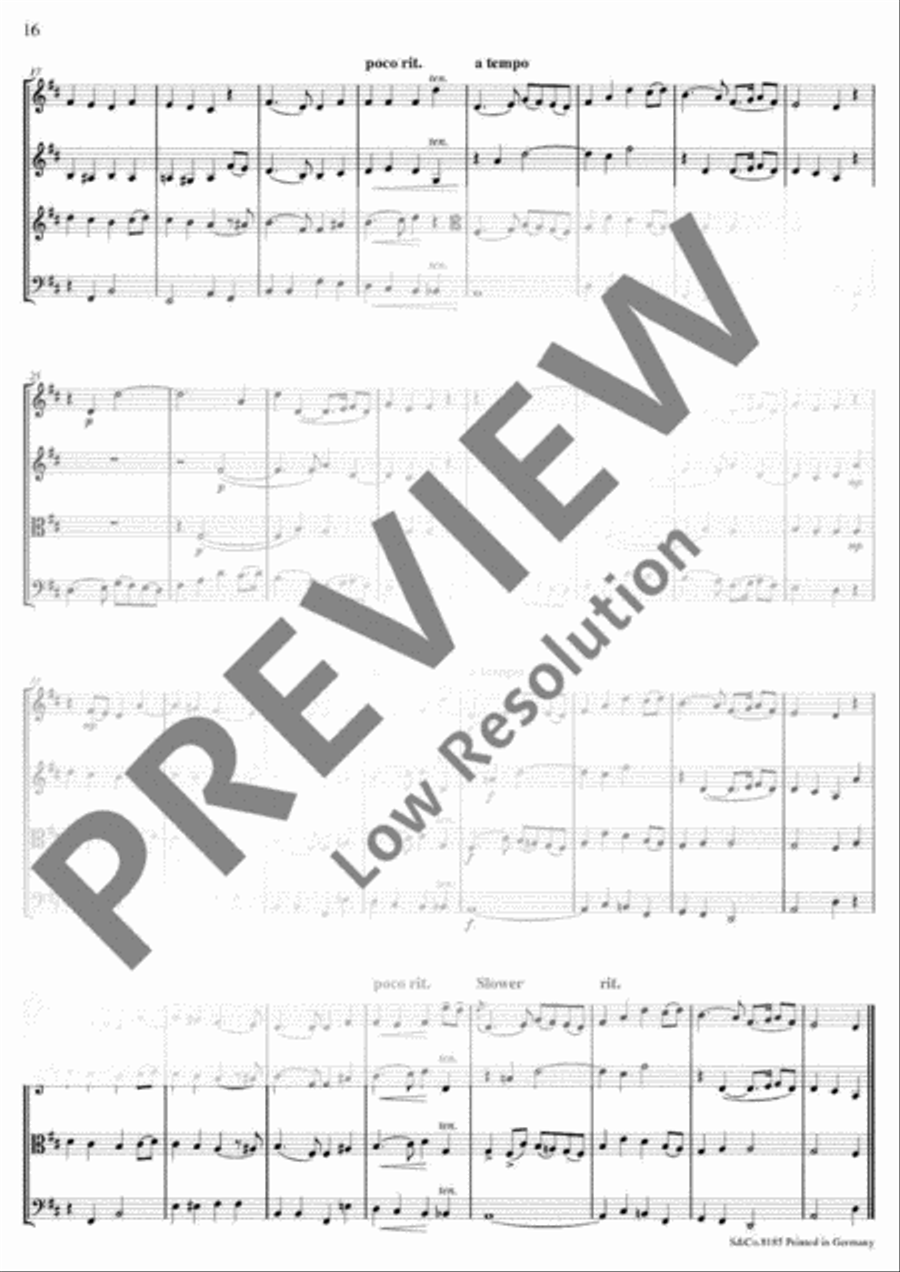 The Wild Rover String Quartet scores gallery preview page 17