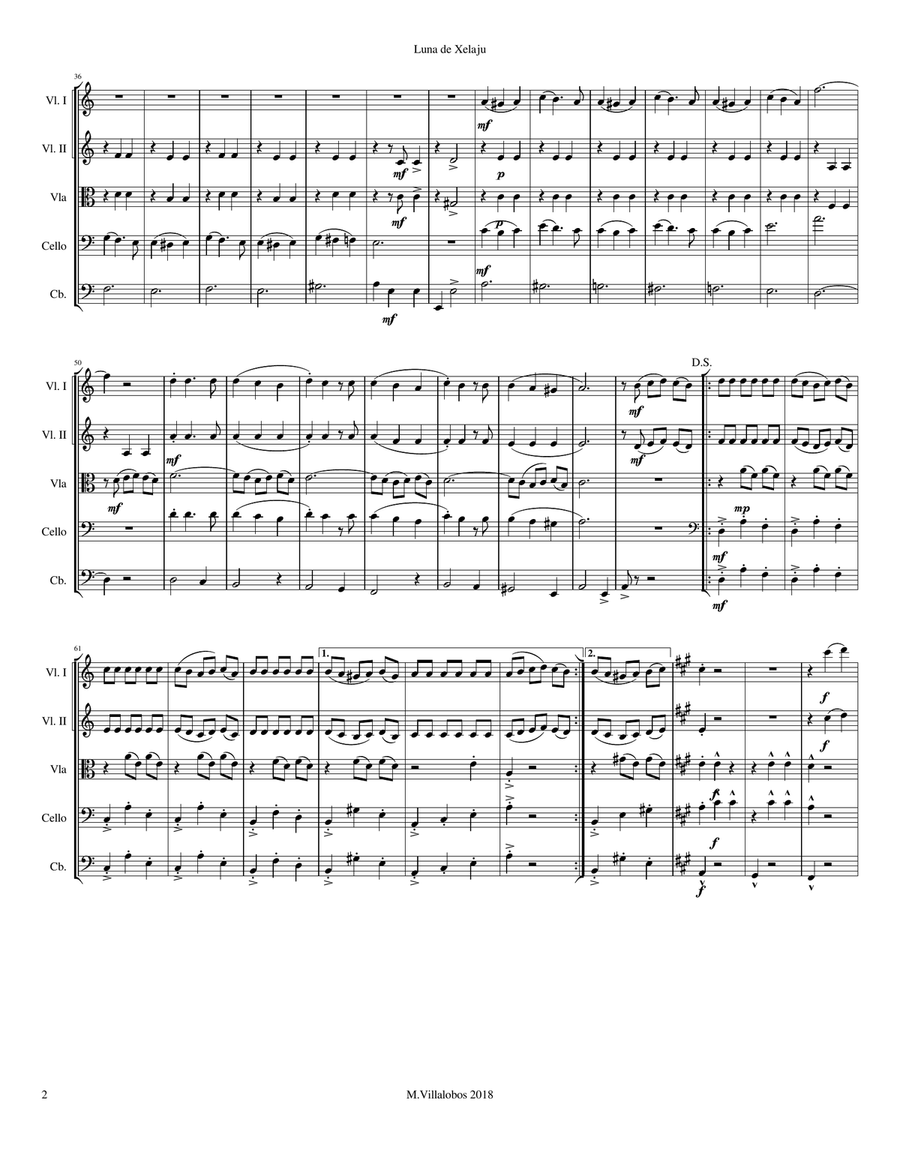 Luna de Xelajú String Orchestra scores gallery preview page 2