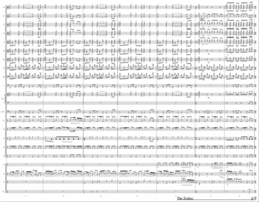 Zodiac, The (Complete Show) Percussion scores gallery preview page 2