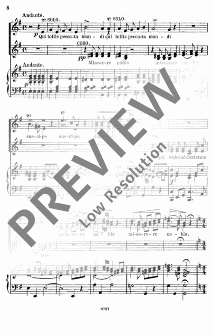 Missa brevis Organ Accompaniment scores gallery preview page 9