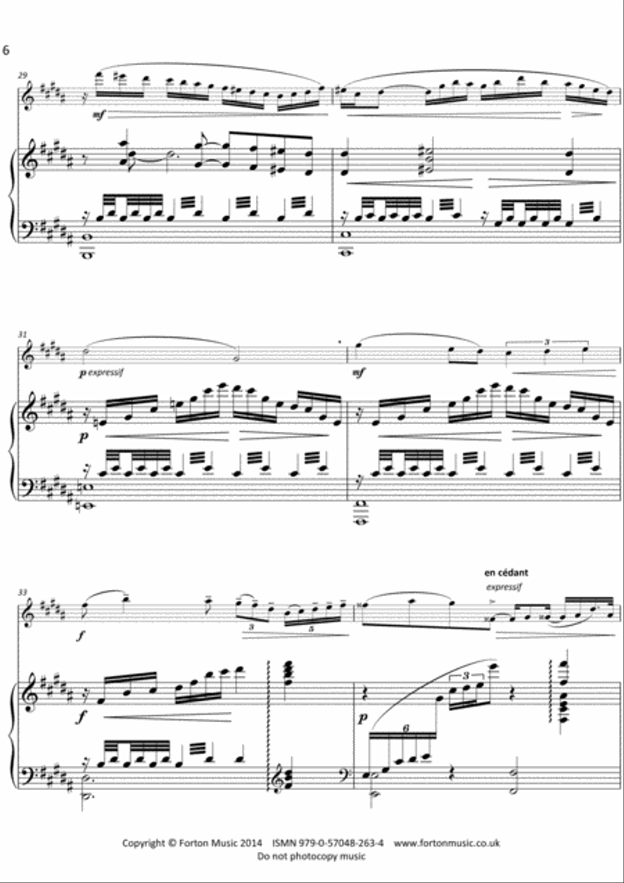Trois Pieces Flute scores gallery preview page 6