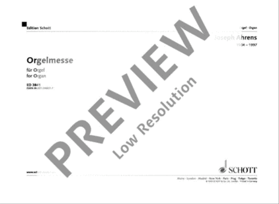 Orgelmesse Organ scores gallery preview page 2